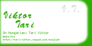 viktor tari business card